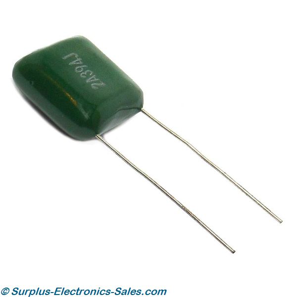 .39uF Mylar Film Capacitor - Click Image to Close